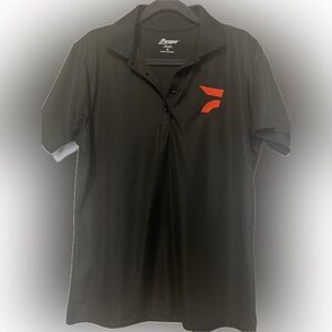 FloSports - PARAGON Black Polo Shirt with Red Accent